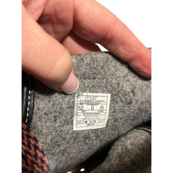 Chaco Womens Lace-Up Wool & Leather Ankle Boots Size 7.5 Gray/Black Durable - Picture 2 of 12